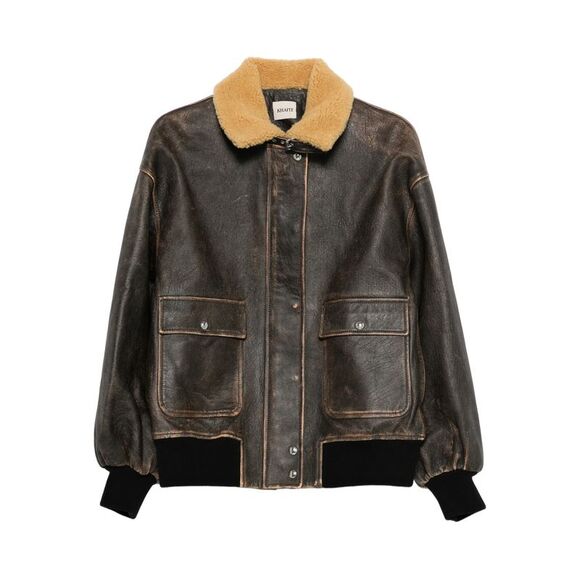 KHAITE Handbags - Khaite Brown Jackets - Leather Jackets Women